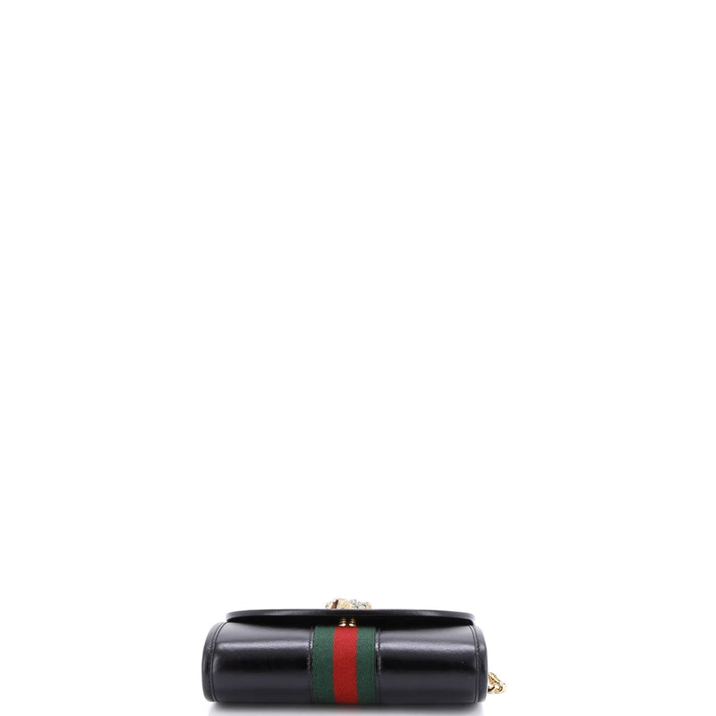 Rajah Web Chain Shoulder Bag Leather