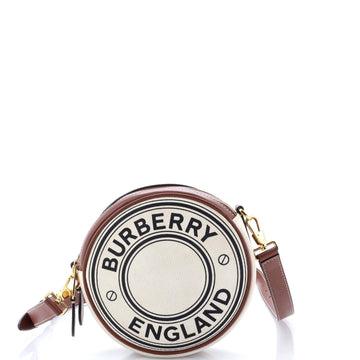 Louise Round Bag Canvas With Leather