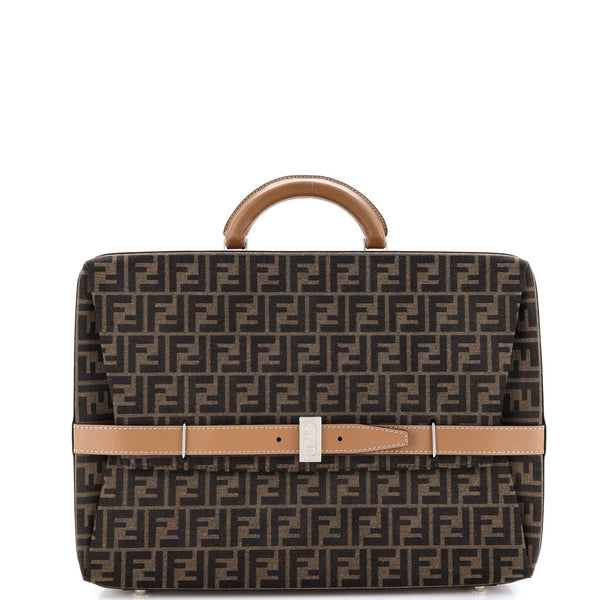 Ff Belted Top Handle Suitcase Zucca