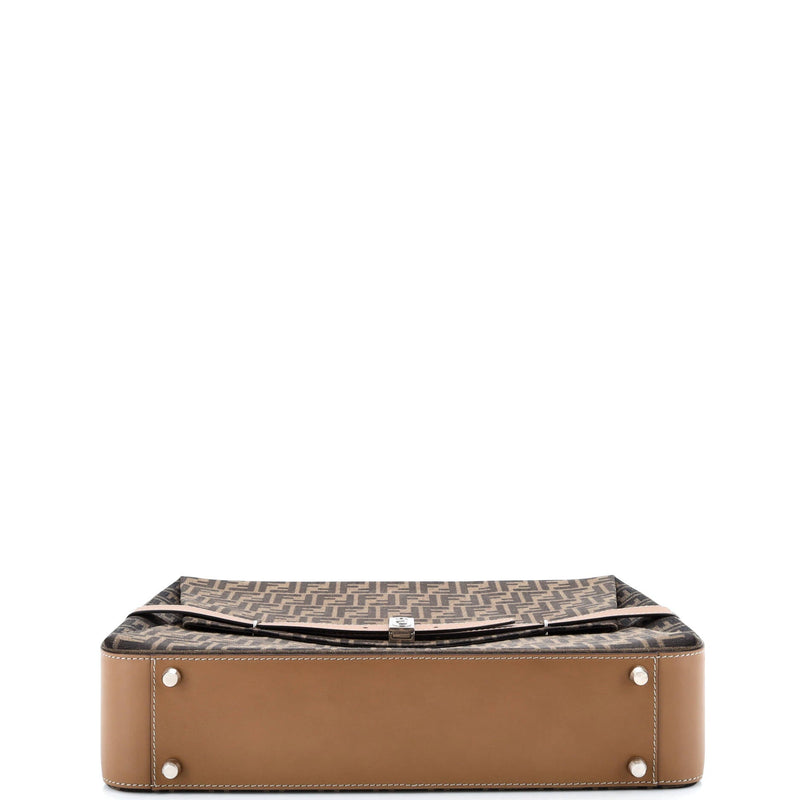 Ff Belted Top Handle Suitcase Zucca