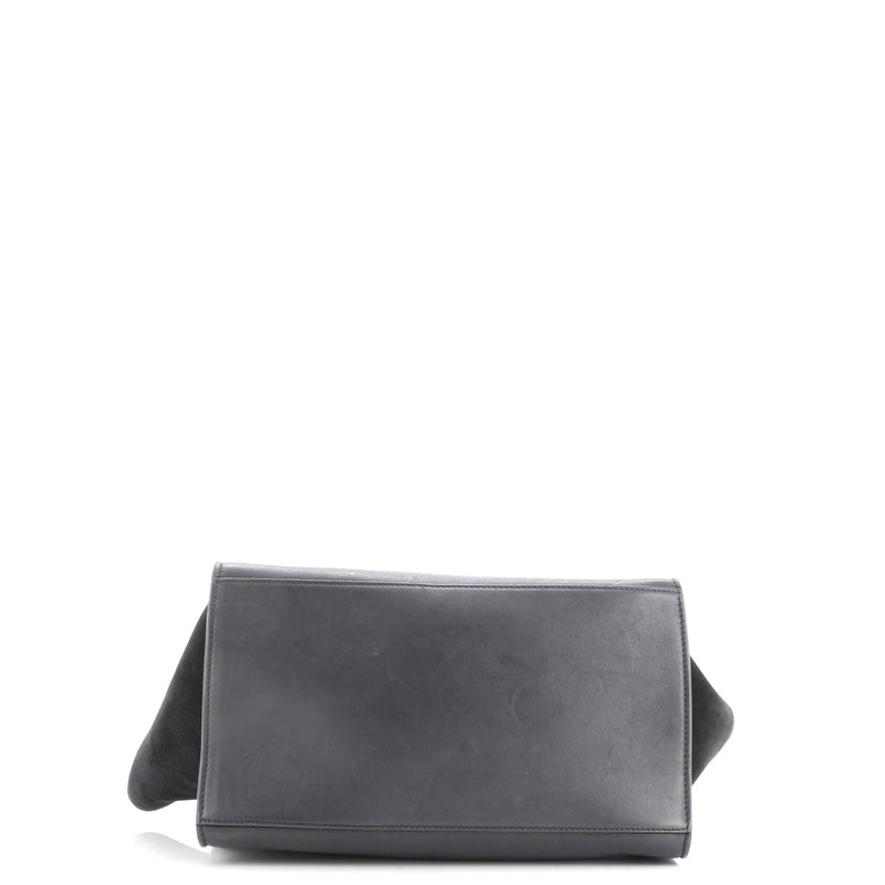 Trapeze Bag Crocodile Embossed Leather
