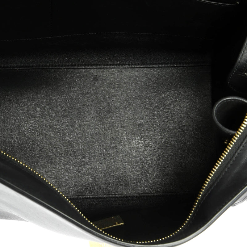 Trapeze Bag Crocodile Embossed Leather