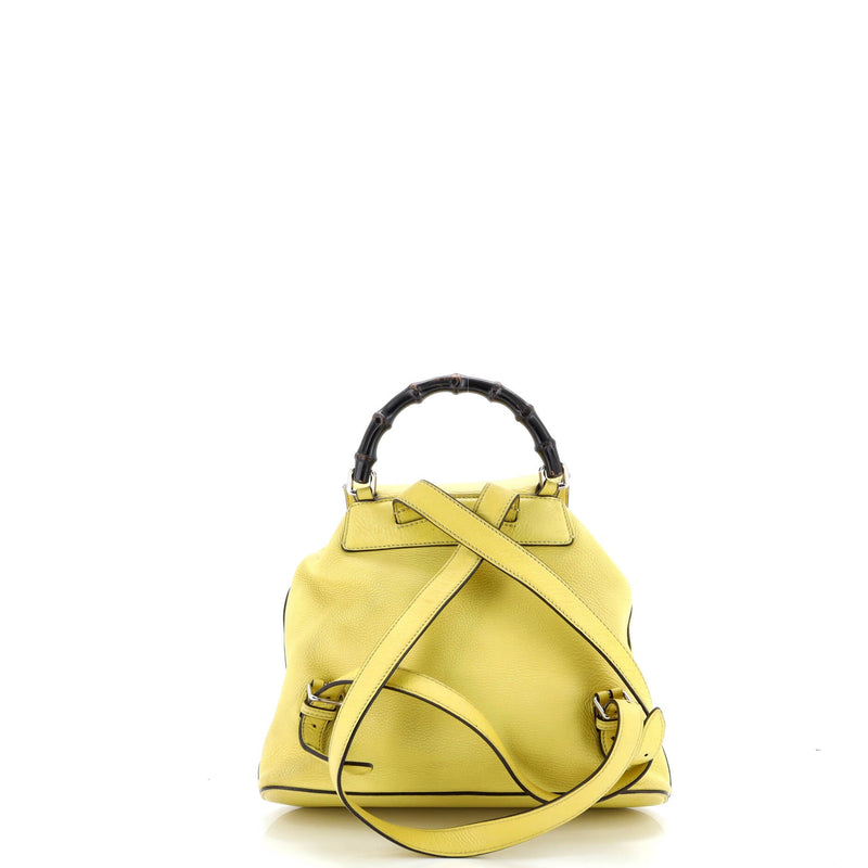 Bamboo Tassel Backpack Leather Medium