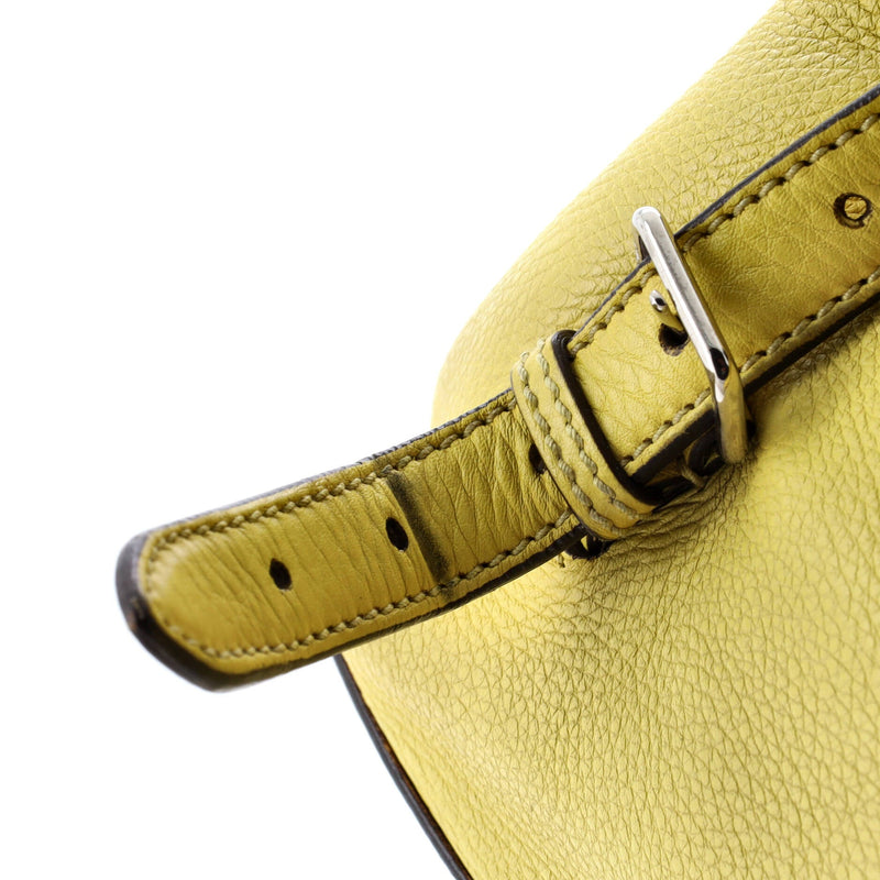 Bamboo Tassel Backpack Leather Medium
