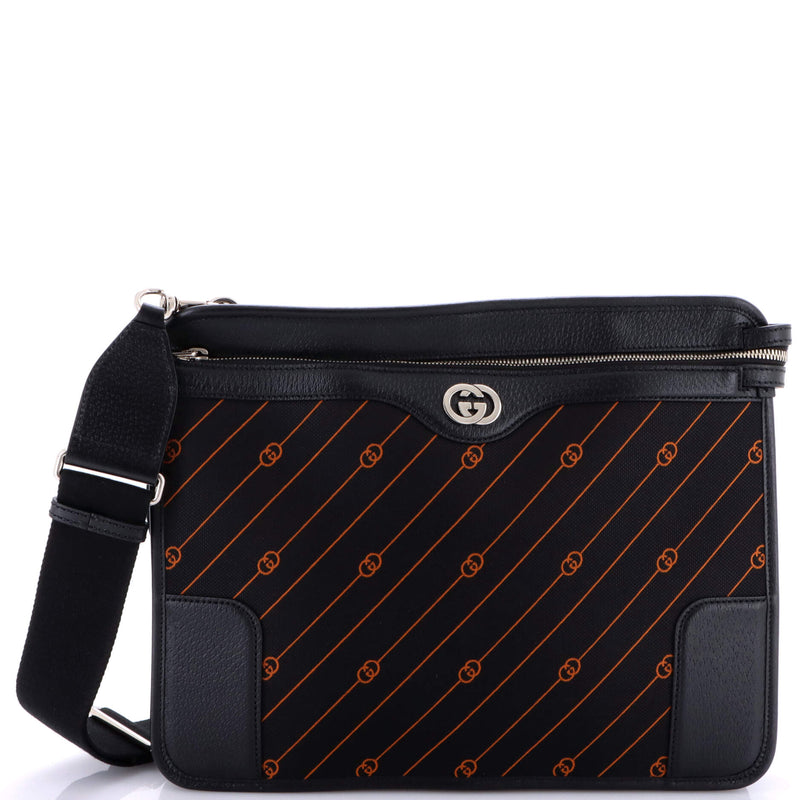 Interlocking G Messenger Bag Gg Jacquard