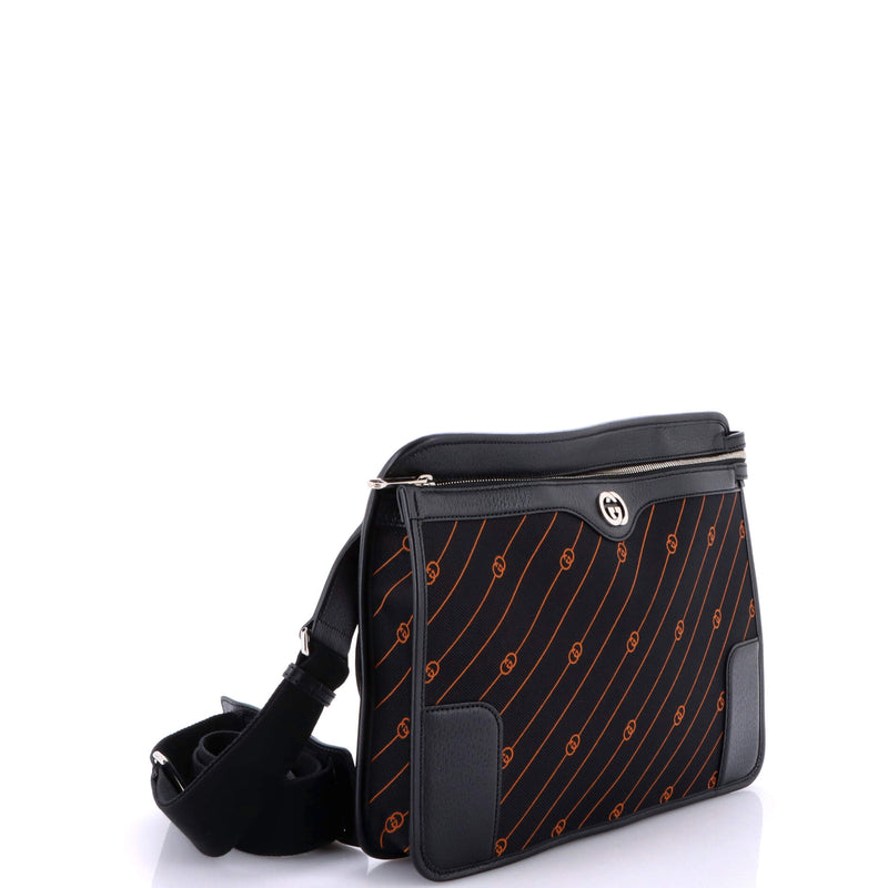Interlocking G Messenger Bag Gg Jacquard
