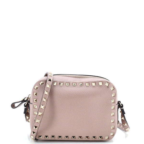 Rockstud Camera Crossbody Bag Leather