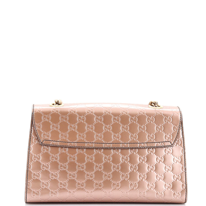 Emily Chain Flap Bag Guccissima Patent