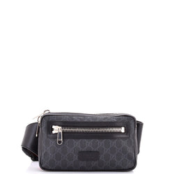 Soft Zip Belt Bag Gg Coated Canvas Small