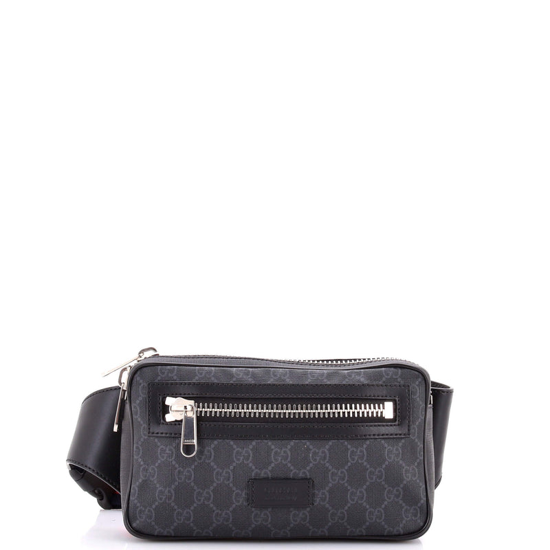 Soft Zip Belt Bag Gg Coated Canvas Small