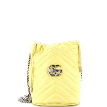 Gg Marmont Bucket Bag Matelasse Leather
