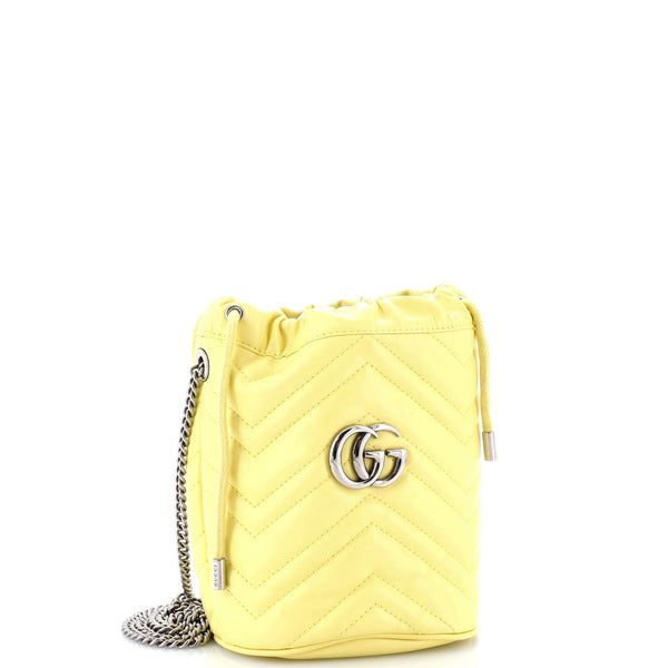 Gg Marmont Bucket Bag Matelasse Leather