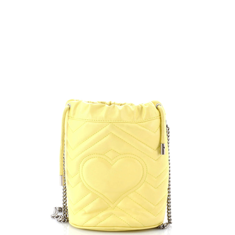 Gg Marmont Bucket Bag Matelasse Leather