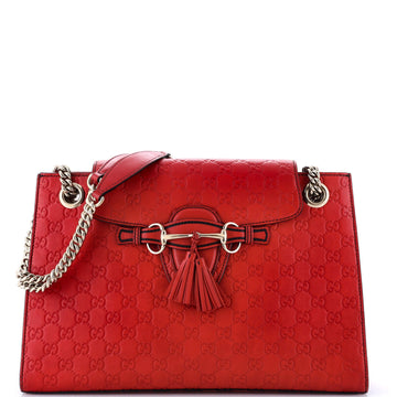 Emily Chain Flap Shoulder Bag Guccissima