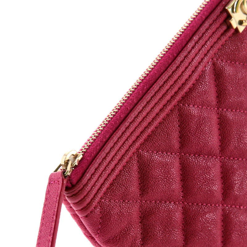 Boy O Case Clutch Quilted Caviar Medium