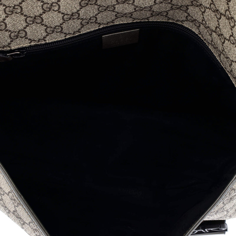 Double Buckle Messenger Bag Gg Coated