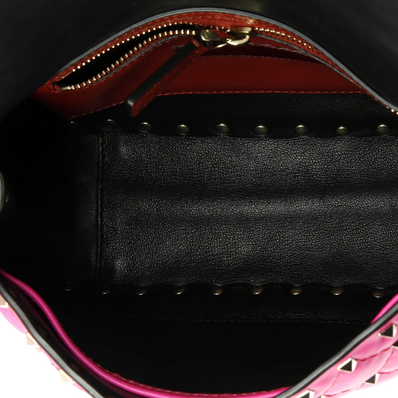 Rockstud Spike Flap Bag Quilted Leather