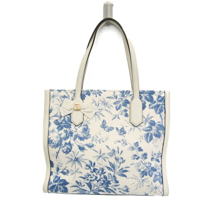 Gg Ribbon Tote Coated Printed Canvas