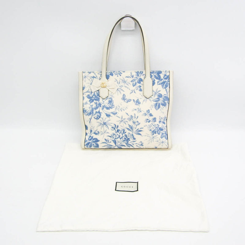 Gg Ribbon Tote Coated Printed Canvas