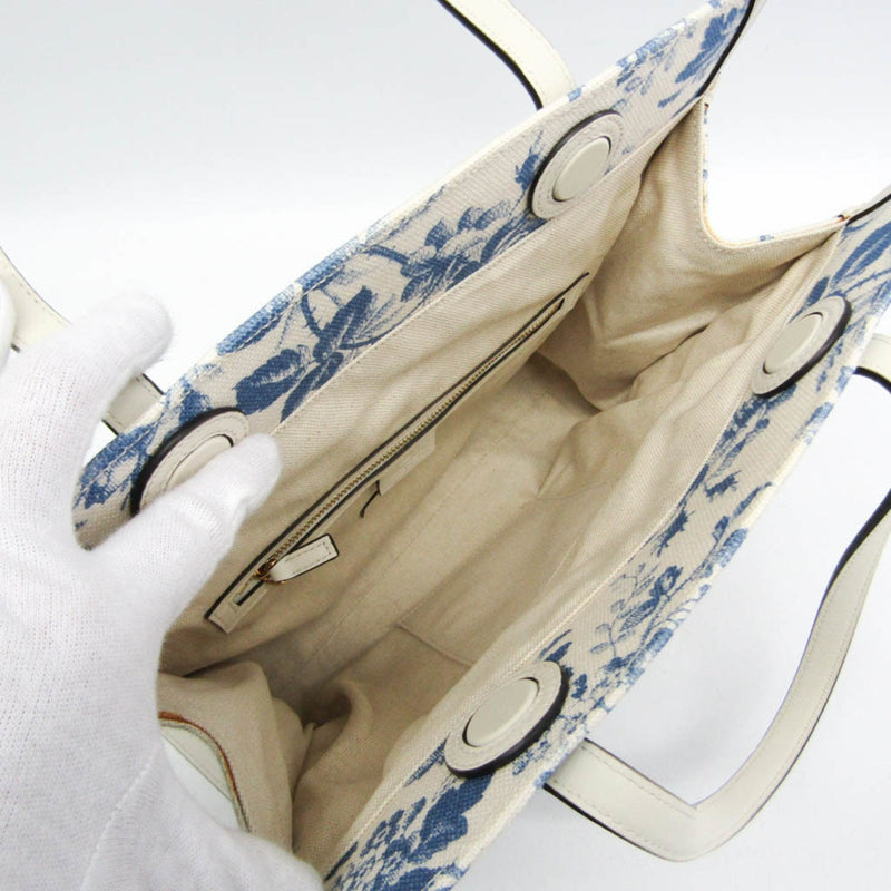 Gg Ribbon Tote Coated Printed Canvas