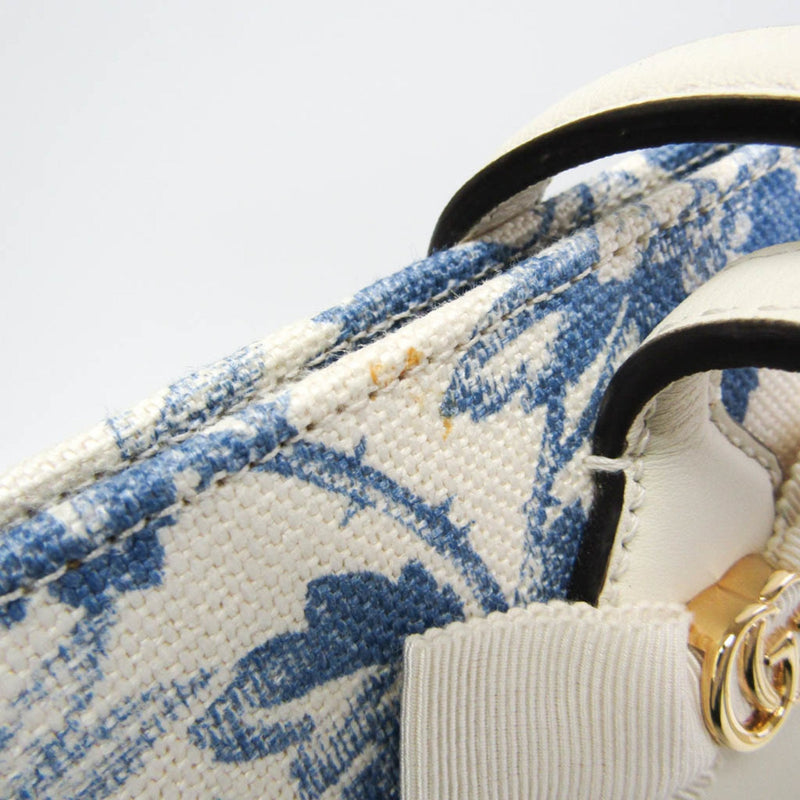 Gg Ribbon Tote Coated Printed Canvas