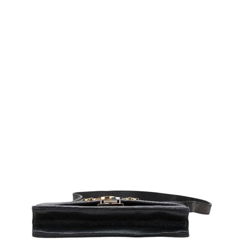 Zumi Flap Shoulder Bag Leather Small