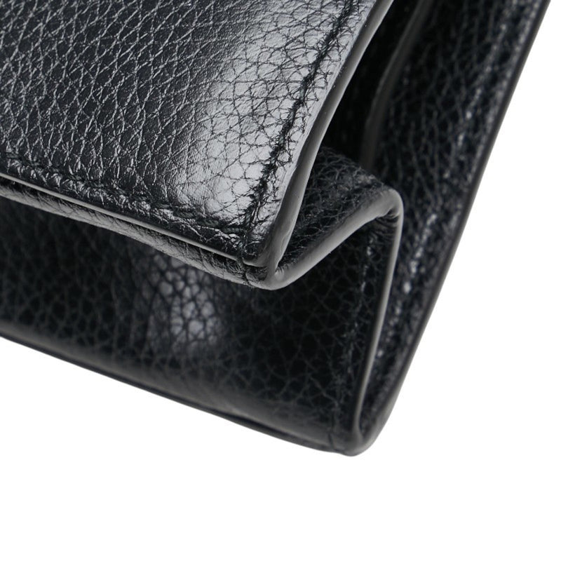Zumi Flap Shoulder Bag Leather Small