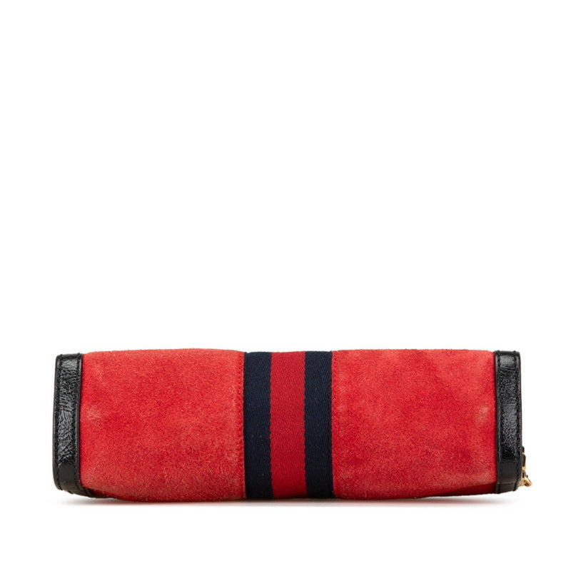 Ophidia Chain Shoulder Bag Suede Small