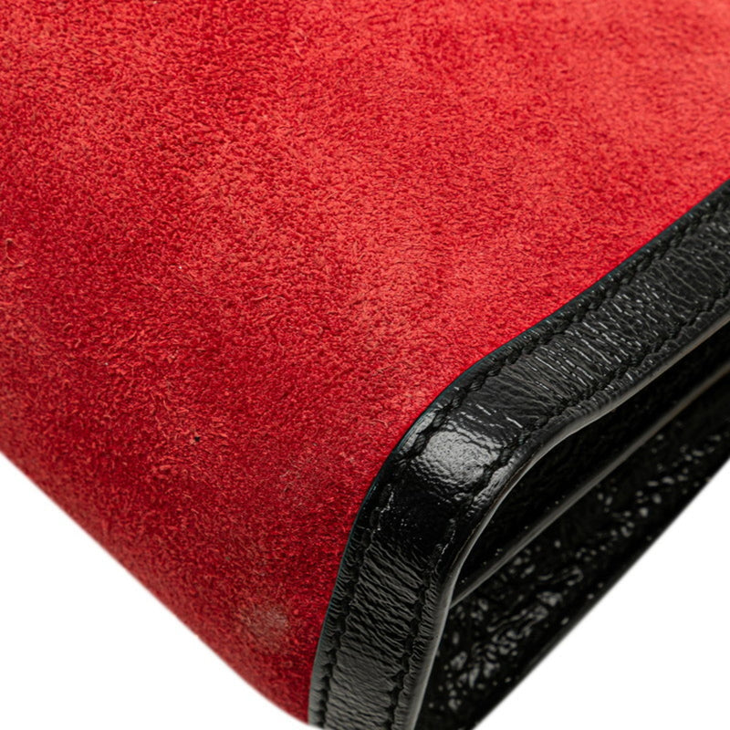 Ophidia Chain Shoulder Bag Suede Small