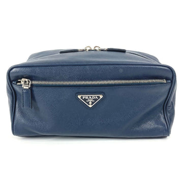 Zip Waist Bag Saffiano Leather Small