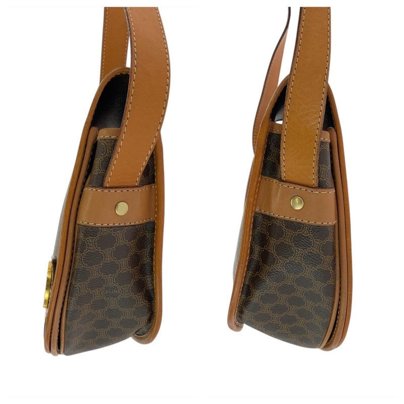 Vintage Saddle Flap Shoulder Bag Macadam