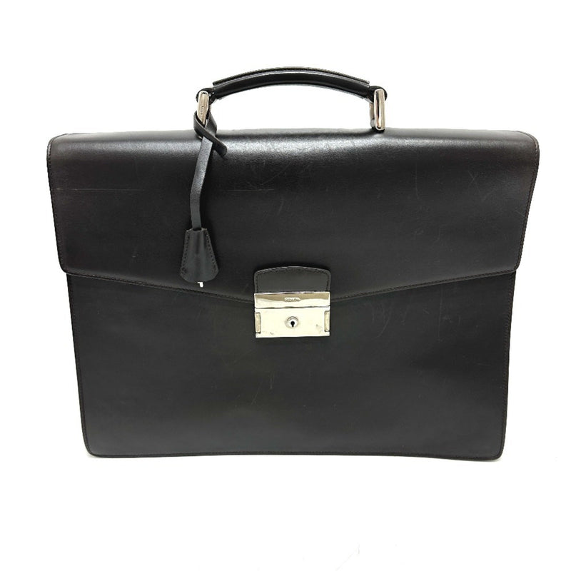 Squeeze Lock Briefcase Leather