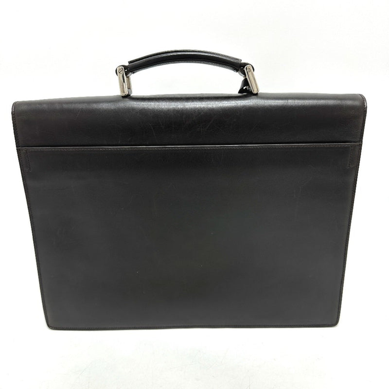 Squeeze Lock Briefcase Leather
