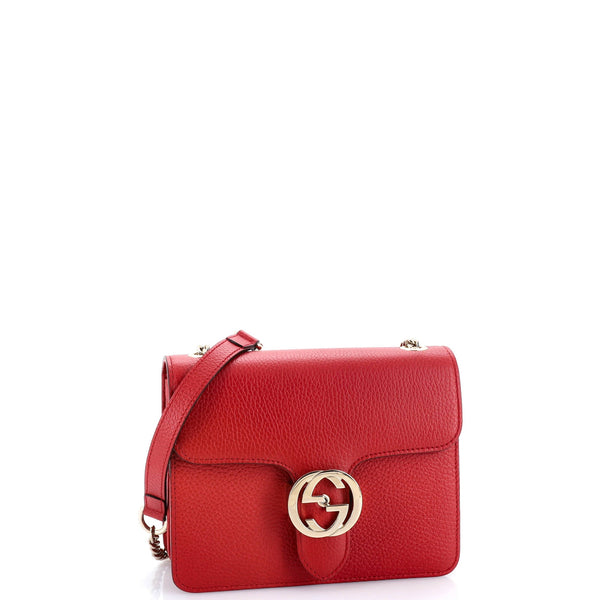 Interlocking Shoulder Bag Leather Small