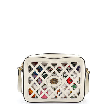 Camera Crossbody Bag Cutout Leather With