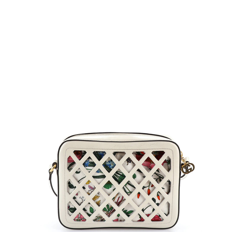 Camera Crossbody Bag Cutout Leather With
