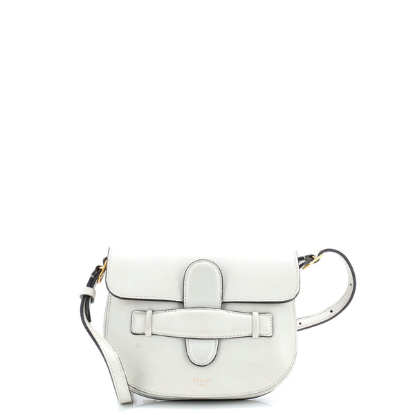 Symmetrical Shoulder Bag Leather Mini