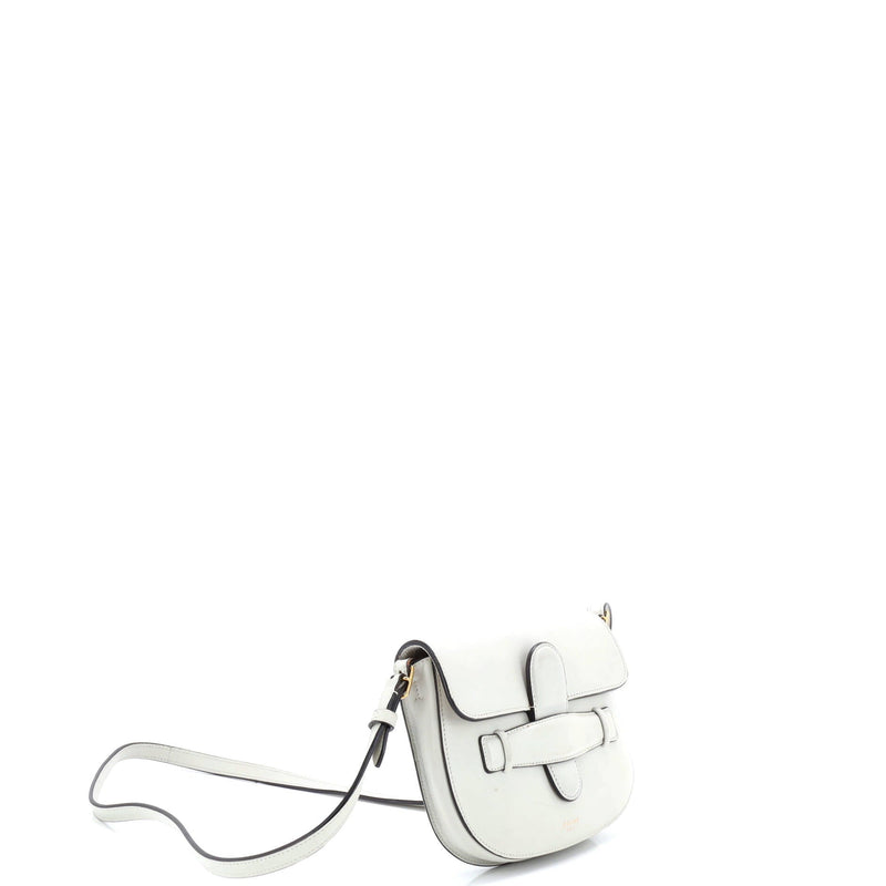Symmetrical Shoulder Bag Leather Mini