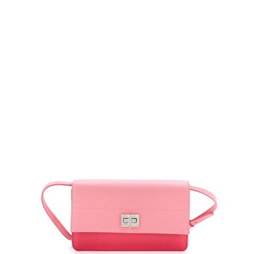 Turn Lock Wallet Crossbody Saffiano