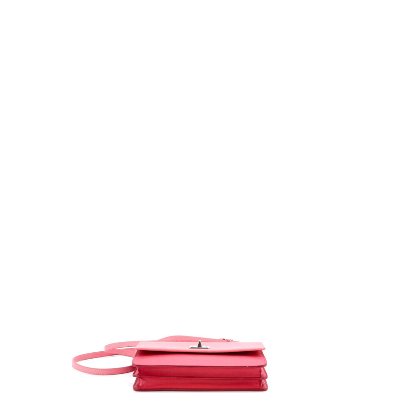 Turn Lock Wallet Crossbody Saffiano
