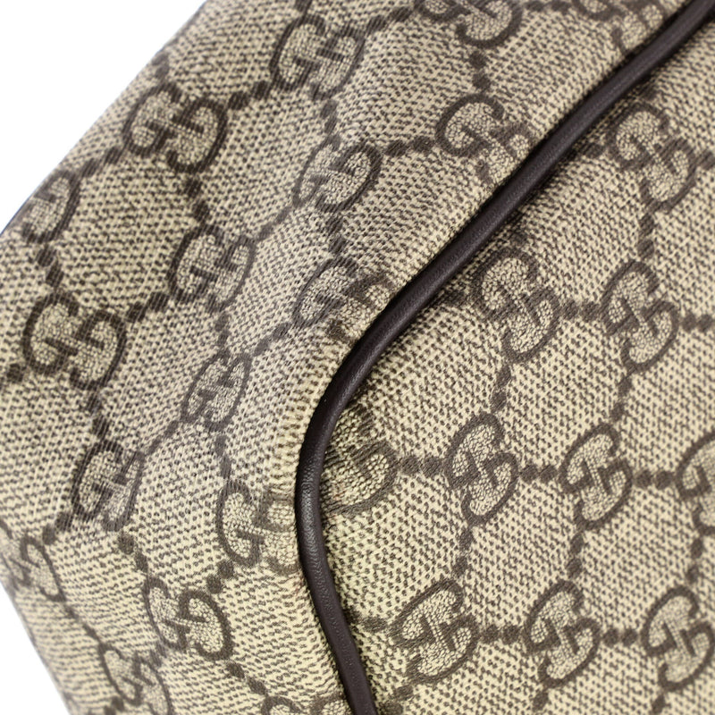 Front Zip Messenger Gg Coated Canvas