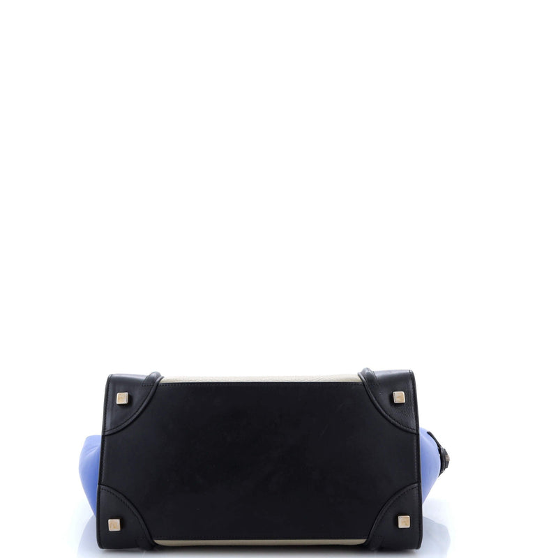 Tricolor Luggage Bag Leather Mini