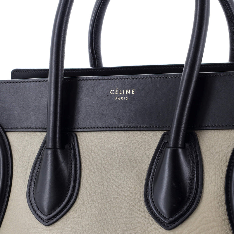 Tricolor Luggage Bag Leather Mini