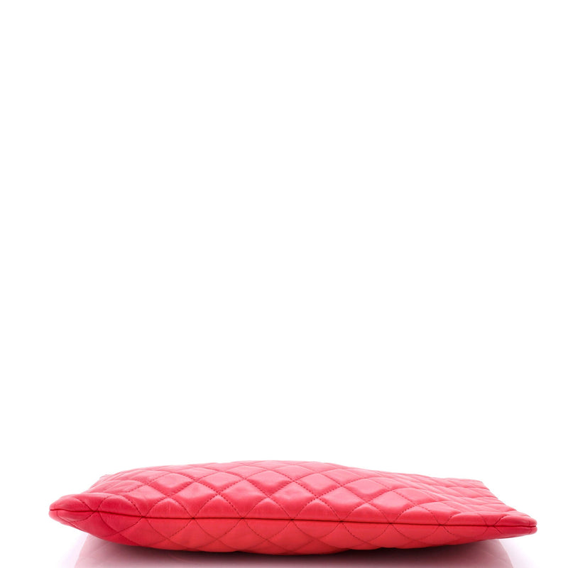 O Case Clutch Quilted Lambskin Large