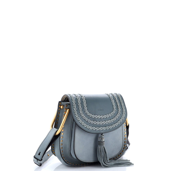 Hudson Handbag Whipstitch Leather Small