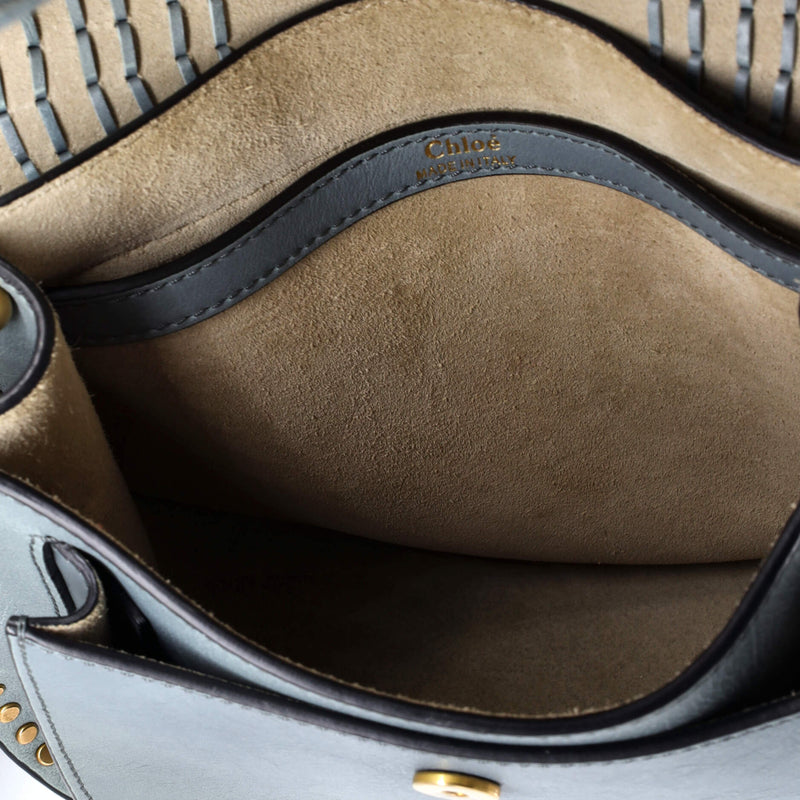 Hudson Handbag Whipstitch Leather Small