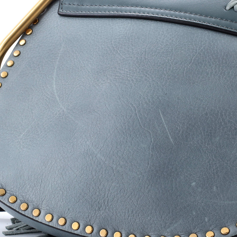 Hudson Handbag Whipstitch Leather Small