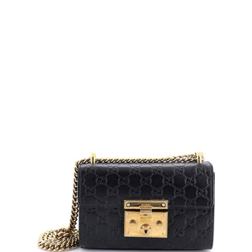 Padlock Shoulder Bag Guccissima Leather