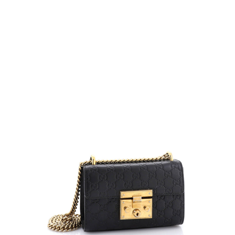 Padlock Shoulder Bag Guccissima Leather