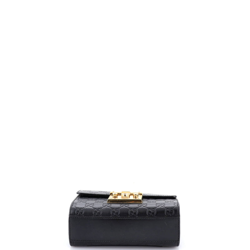 Padlock Shoulder Bag Guccissima Leather